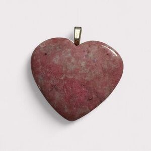 Rhodochrosite Heart Pendant | Natural Gemstone | Jewelry | OBO